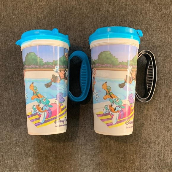 Disney Other - Disney World Theme Parks Pair of Matching Refillable Travel Mugs
